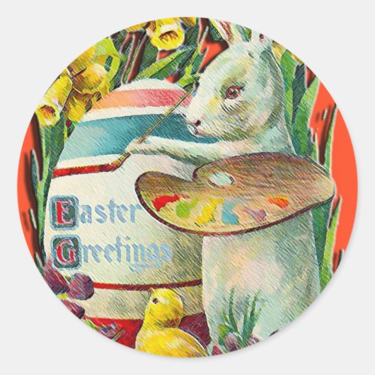 Paashaas artiest Stickers (Voorkant)