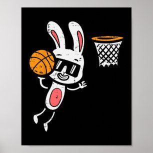 Paashaas basketbal dunk sport jongens Kinder Todd Poster