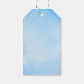 Paashaas blauw cadeaulabel (Achterkant)