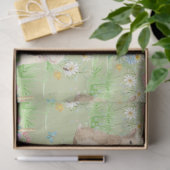 Paashaas Bloemenvlinder Munt Groene Decoupage Tissuepapier (Geschenk)