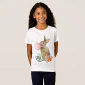 Paashaas Blowing Bubble Gum Eggs T-shirt (Voorkant volledig)