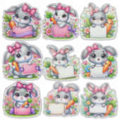 Paashaas Bord Houder Sticker (Voorkant)