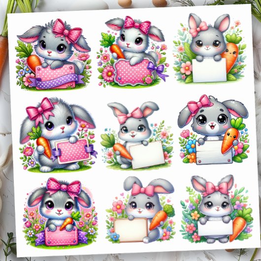 Paashaas Bord Houder Sticker