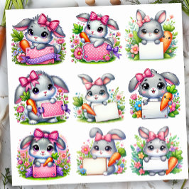 Paashaas Bordhouders Sticker