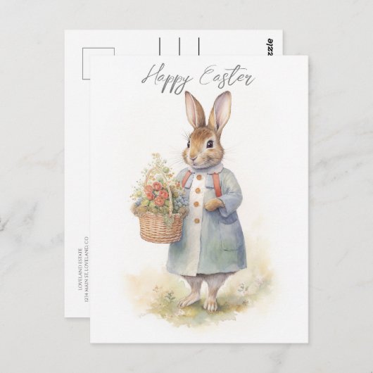 Paashaas  Briefkaart (Voorkant / Achterkant)