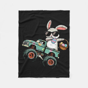 Paashaas Dab op Monster Truck Boys Kinder peuter Fleece Deken