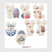 Paashaas Dag Sticker (Vel)