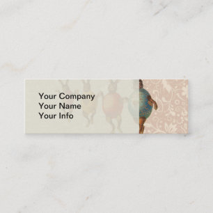 Paashaas dansende eieren mini visitekaartje