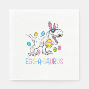Paashaas Dinosaur Ei A Saurus TRex Kinderen Jongen Servet