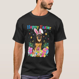 Paashaas Duitse Herder met paaseieren T-shirt