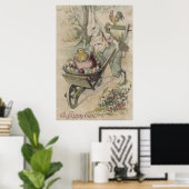 Paashaas Ei Kuiken Haan Boer Poster (Thuiskantoor)
