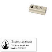 Paashaas-ei retouradres rubberen stempel (Gestempeld)