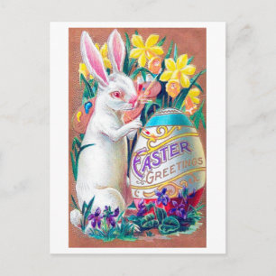 paashaas eierbloem briefkaart