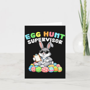 Paashaas Eierjacht Supervisor Funny Papa Mama Mann Kaart