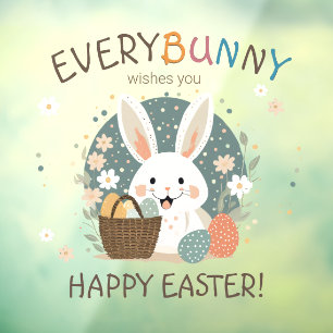 Paashaas eiermand ID1013 Raamsticker