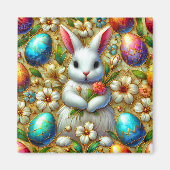 ~ Paashaas en eieren ~ Magneet (Voorkant)