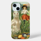paashaas en kinderen Happy Eastertide Case-Mate iPhone Case (Achterkant)