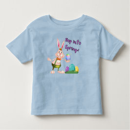 Paashaas en kleurrijke eieren kinder shirts