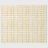 Paashaas en vlinders cadeaupapier (Vlak)