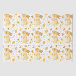 Paashaas en vlinders tissuepapier