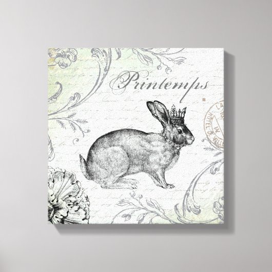  paashaas gespannen canvas (Voorkant)