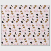 Paashaas Goldendoodle Honden Cadeaupapier (Vlak)