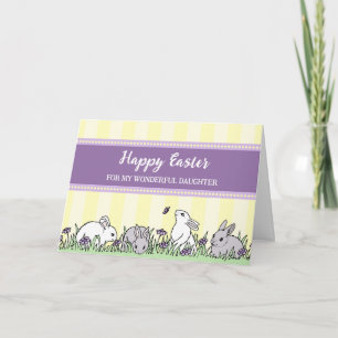 Paashaas Happy Easter Daughter Feestdagen Kaart