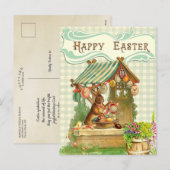  paashaas Home Feestdagenkaart (Voorkant / Achterkant)