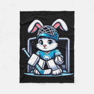 Paashaas ijshockey goalie Mannen jongens Kinder pe Fleece Deken