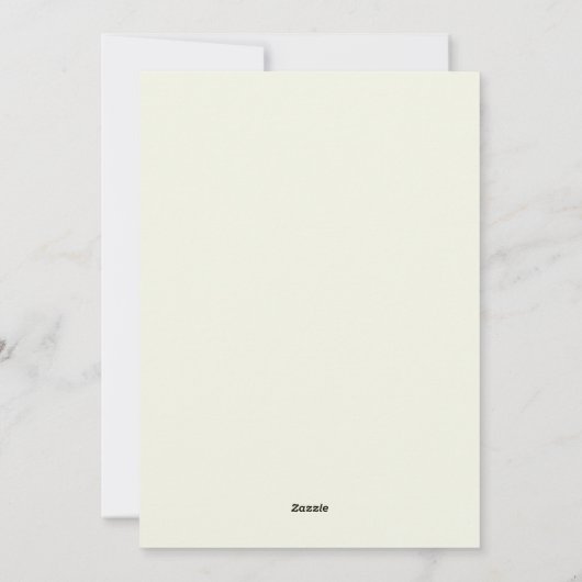 Paashaas in de tuin feestdagenkaart (Achterkant)