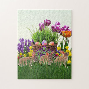 Paashaas in de Tuin / Leuk Feest Legpuzzel