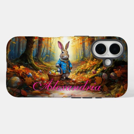 Paashaas in het bos Case-Mate iPhone case (Achterkant (horizontaal))