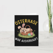Paashaas is uitverkocht als paashond kaart (Voorkant)