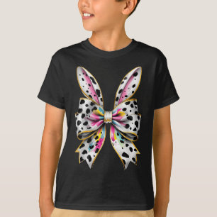 Paashaas Konijn Coquette Strik Gelukkig Pasen Meis T-shirt