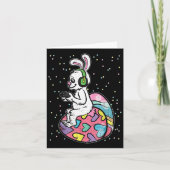 Paashaas Konijn Videogame Speler Met Controle Kaart (Voorkant)