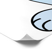 Paashaas met een strik Stropdas Poster (Hoek)