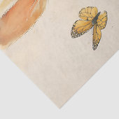 paashaas met ei in wilde bloemen tissuepapier (Detail)