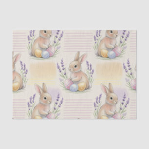 Paashaas met eieren lente pastel patroon (7) tissuepapier
