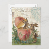 paashaas notecard feestdagenkaart (Voorkant / Achterkant)