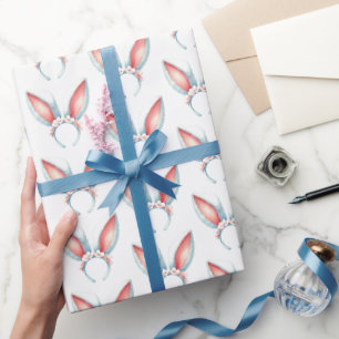 Paashaas oren Hoppy Holiday Wrapping Paper Cadeaupapier