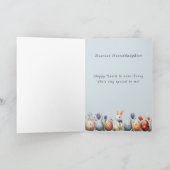 Paashaas Roze Mutssche Mand Eieren Kaart (Binnen)