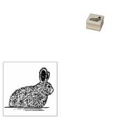 paashaas rubberen stempel (Gestempeld)