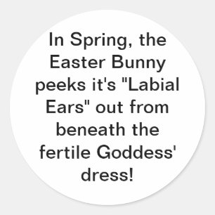 Paashaas Spring Goddess Artjunkhaus Hankamer Ronde Sticker