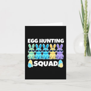 Paashaas Squad Humor Egg Hunting Day Kaart