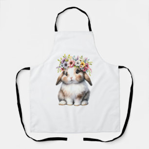 Paashaas voor Vrouwen Meisjes - Paashaas Bloem Schort