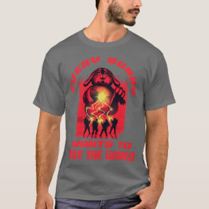 Paashaas wil wereldvrede regeren t-shirt