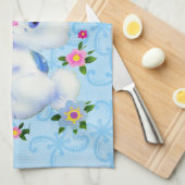 Paashanddoek Bunny Kitchen Theedoek (Quarter Fold)