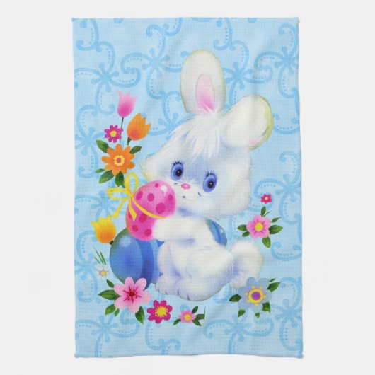 Paashanddoek Bunny Kitchen Theedoek (Verticaal)