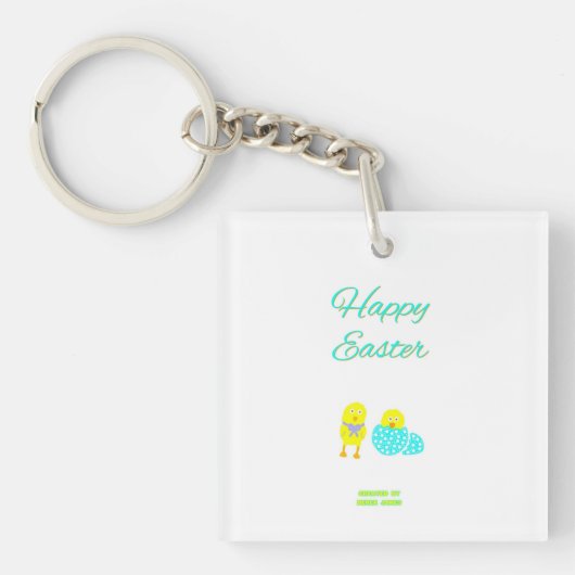 Paashatchlings Square Sleutelhanger (voorkant)