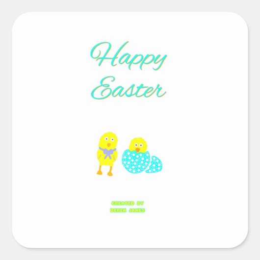 Paashatchlings Square Stickers (Voorkant)